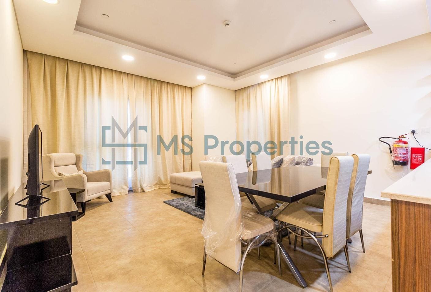 Contemporary 2BHK Apartment with Balcony