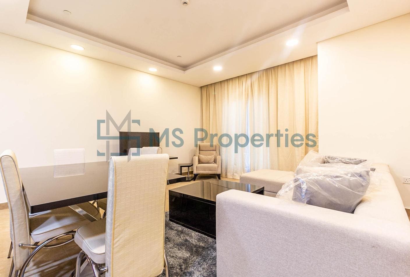 Contemporary 2BHK Apartment with Balcony