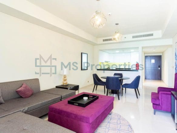 Bright and Perfect 2BR Flat with Sea View Balcony
