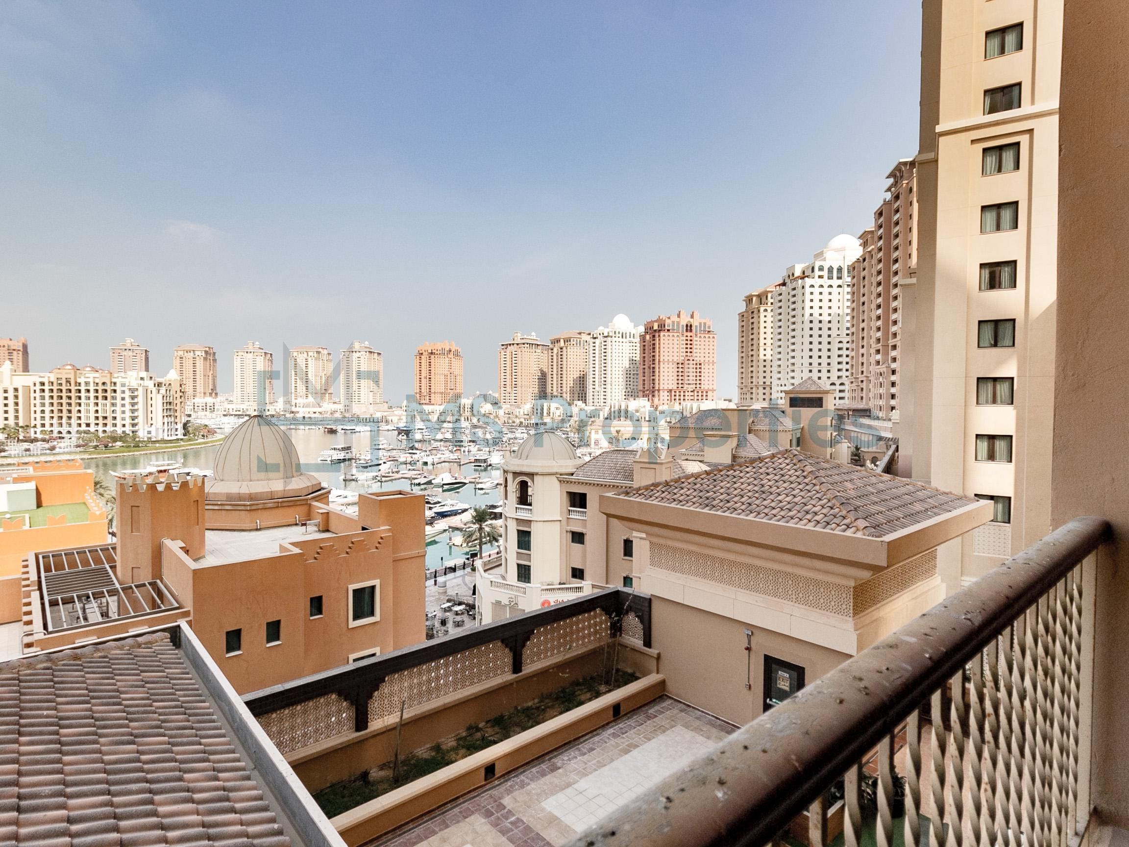 Full Marina View | Studio Flat w/ Perfect Balcony