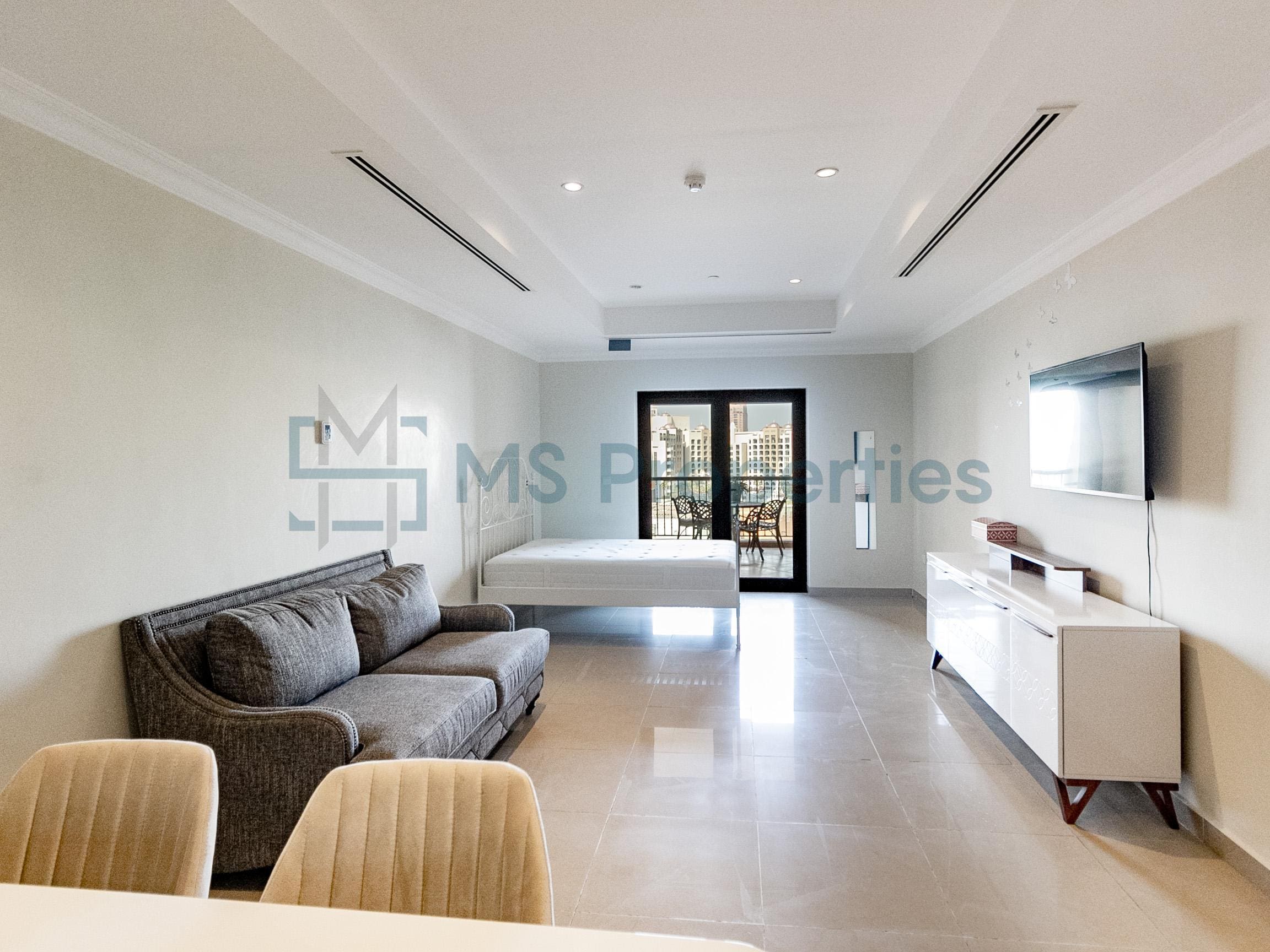 Full Marina View | Studio Flat w/ Perfect Balcony