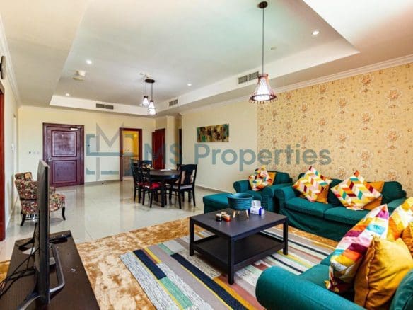 Spectacular 2BHK Flat with Marina View Balcony