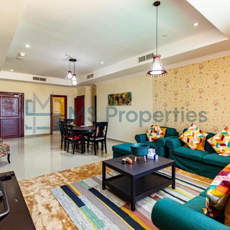 Spectacular 2BHK Flat with Marina View Balcony