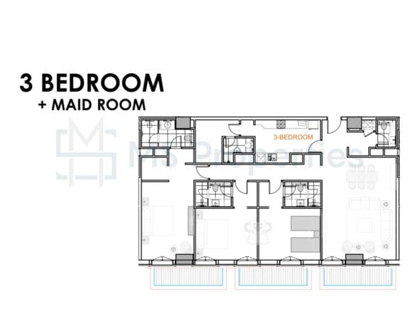 5YR Installment | 3BR+Maid Apartment | The Pearl