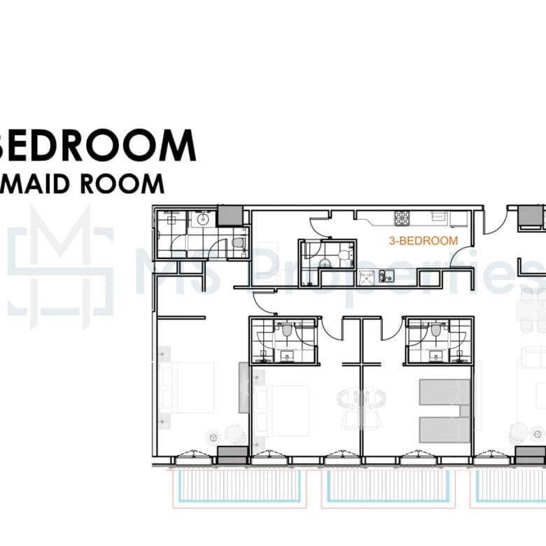 5YR Installment | 3BR+Maid Apartment | The Pearl