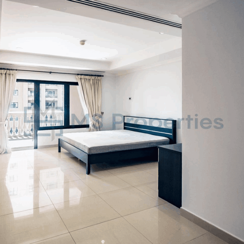 Spacious 1BHK Apartment with Balcony in The Pearl