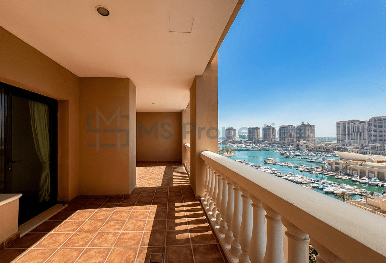 Spacious 1BHK Apartment with Balcony in The Pearl