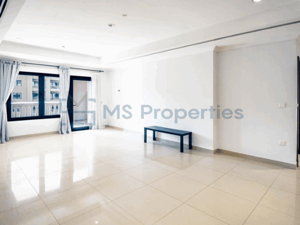 Spacious 1BHK Apartment with Balcony in The Pearl