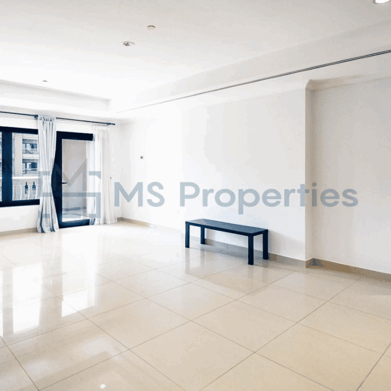 Spacious 1BHK Apartment with Balcony in The Pearl