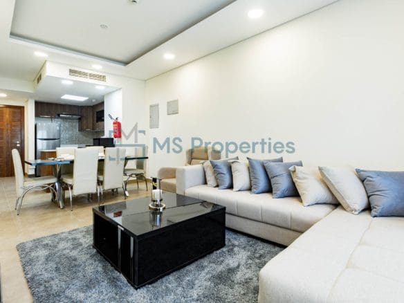 Modern Layout 2BR Apartment with Balcony