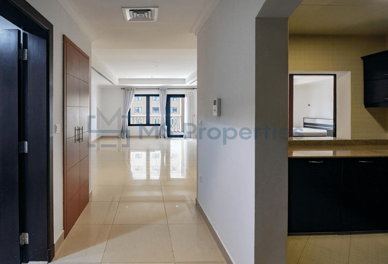 Spacious 1BHK Apartment with Balcony in The Pearl