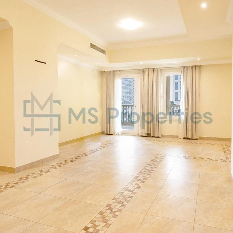Spacious 1BHK in The Pearl with Great View Balcony