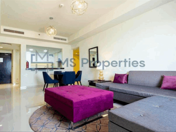 Nicely Furnished 1BHK Flat with Sea View Balcony