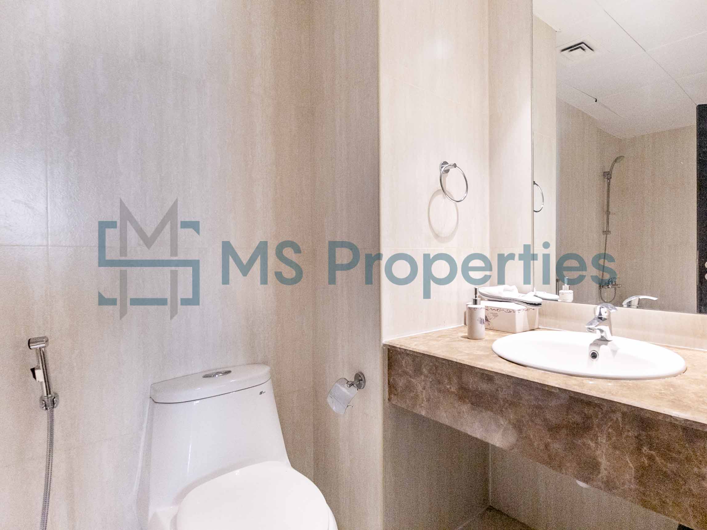 Renovated 2BR+Office Apartment with Huge Balcony