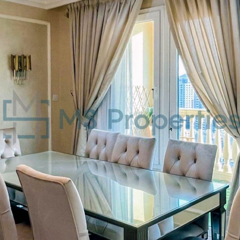 Elegant Interior 2BR Apartment with Amazing Balcony