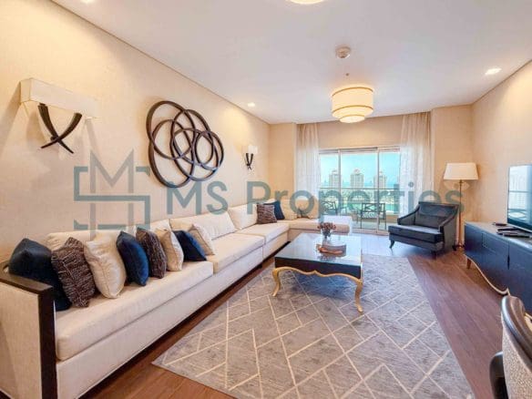 High End 1BHK Apartment with Marina View Balcony