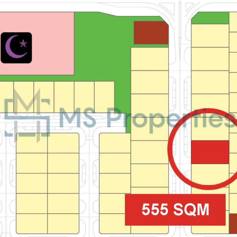 555 SQM Freehold Lot For Sale in Lusail City