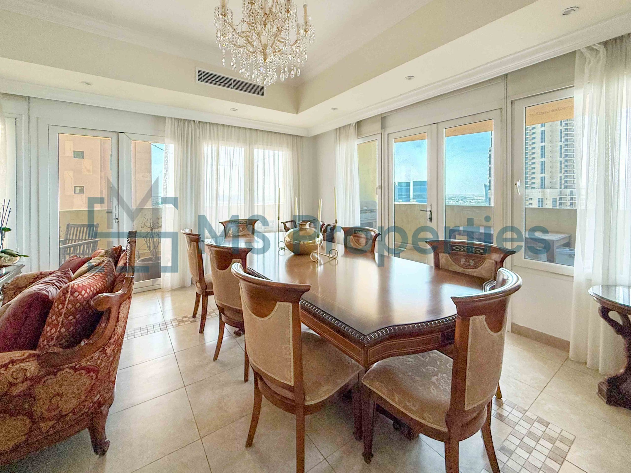 Gorgeous 3BR+Maid Apartment with Amazing Balcony