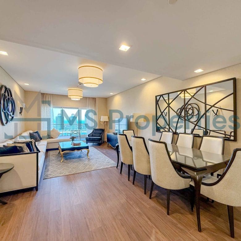 High End 1BHK Apartment with Marina View Balcony