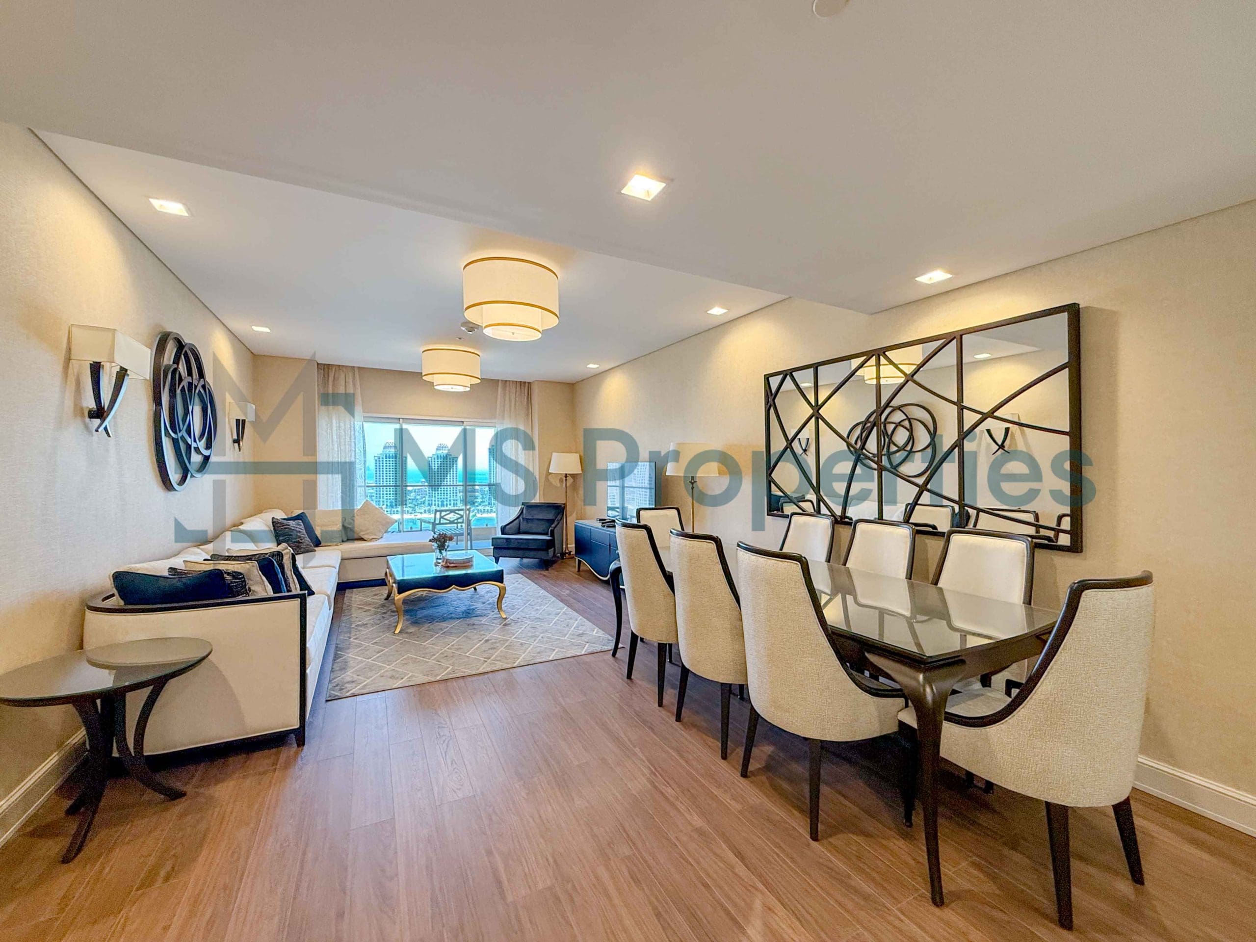 High End 1BHK Apartment with Marina View Balcony