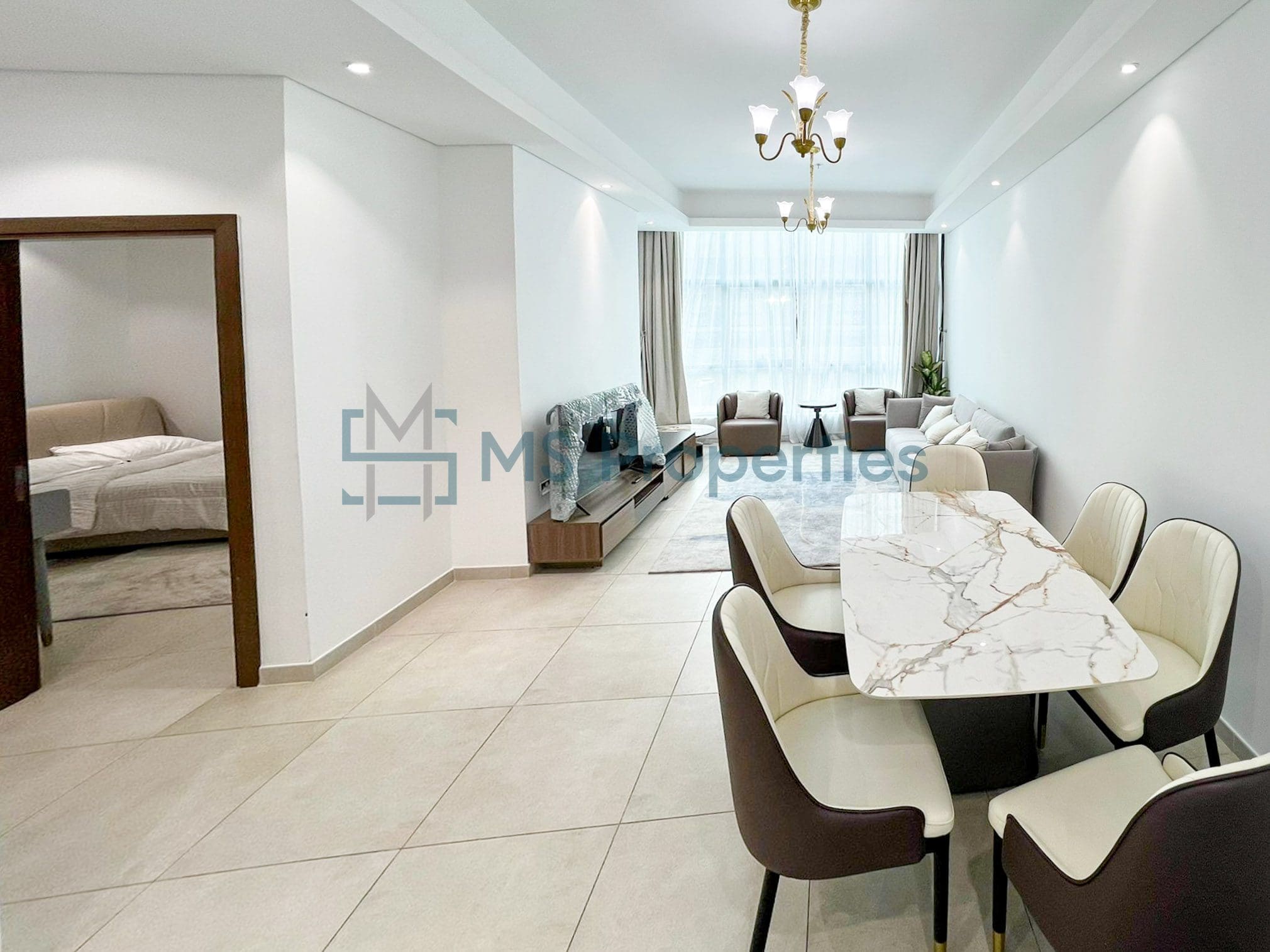Spacious Modern 2BR Apartment | City View Balcony