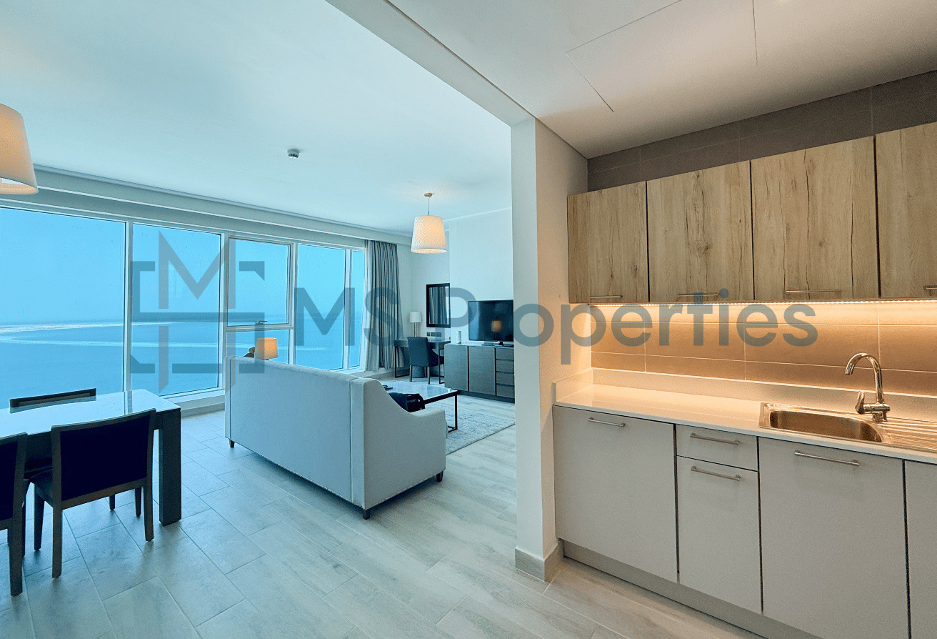 Pristine 1BR Apartment with Sea View | West Bay