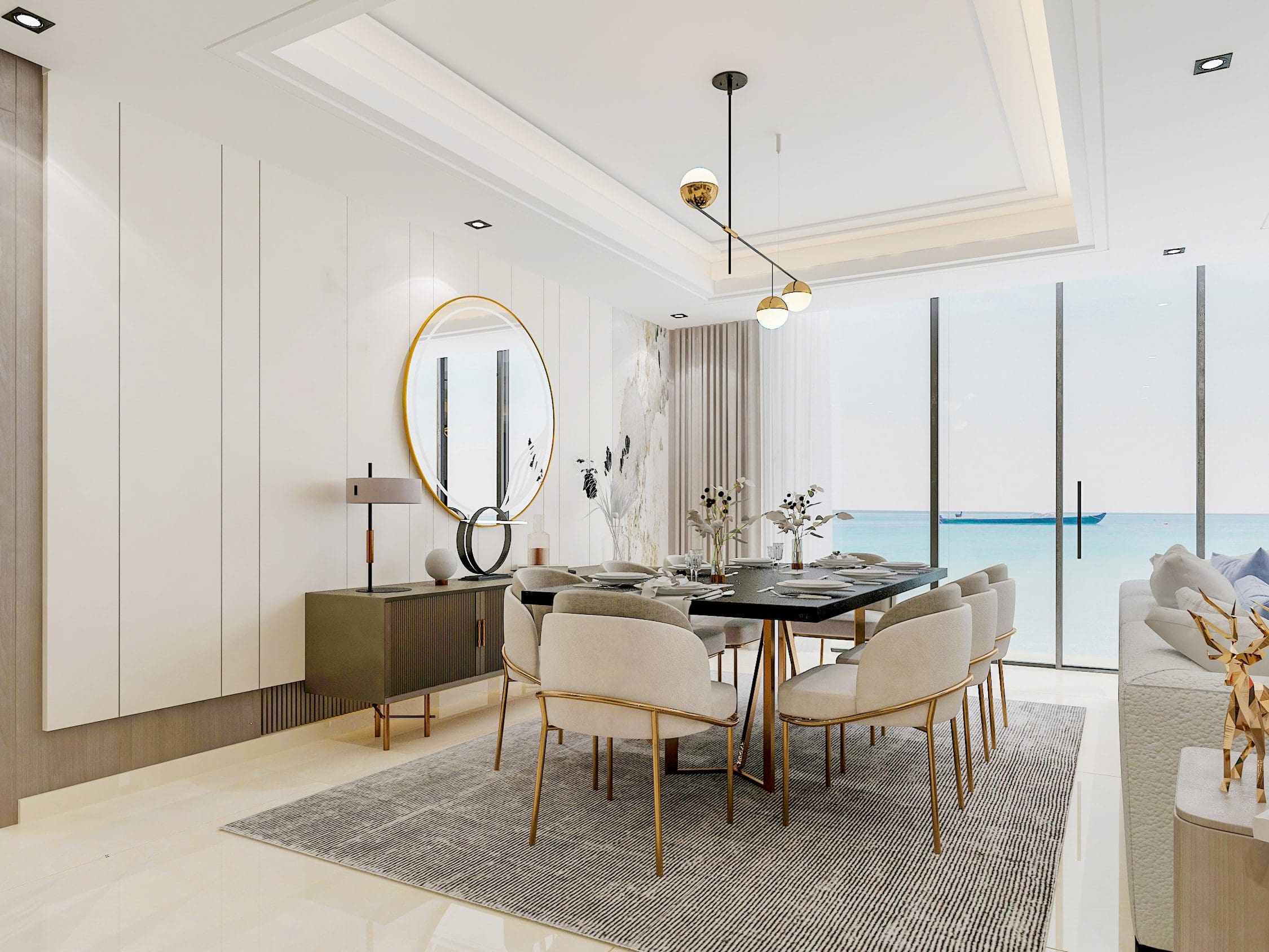 New Rising 5BR Villa with Beach View in Qetaifan Island