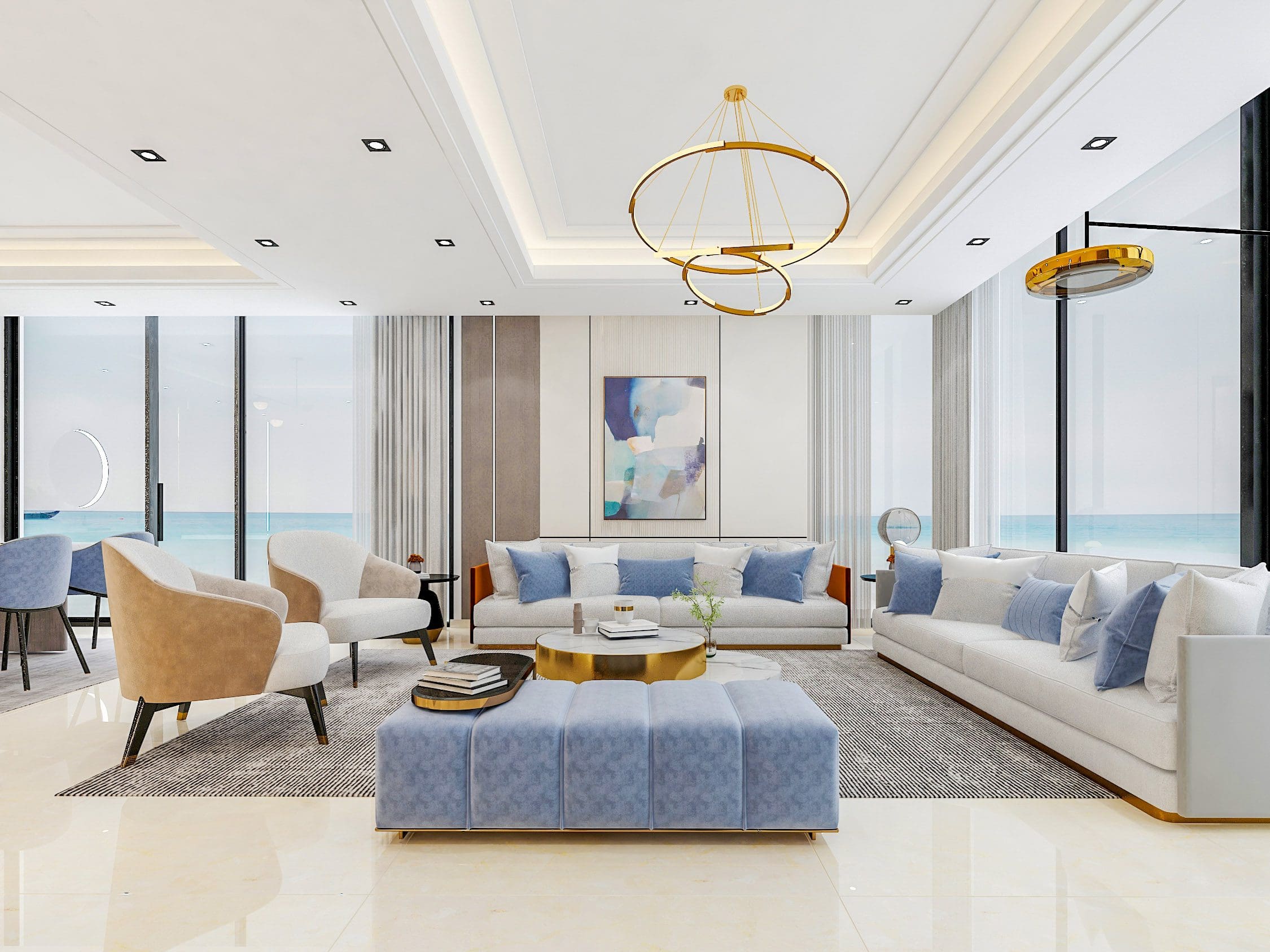 New Rising 5BR Villa with Beach View in Qetaifan Island