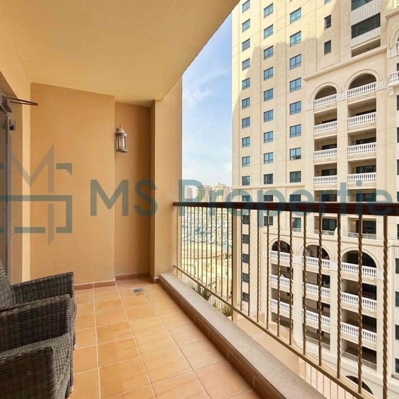 Unique Layout 1BHK Apartment with Great Balcony