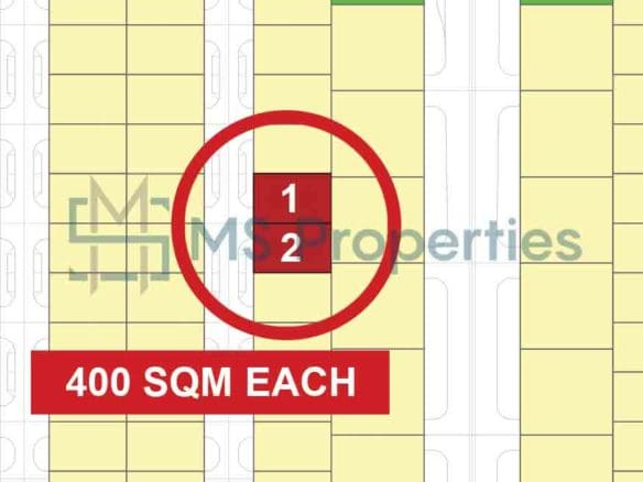 Lowest Deal | Subdivided 2 Lots 400SQM each For Sale