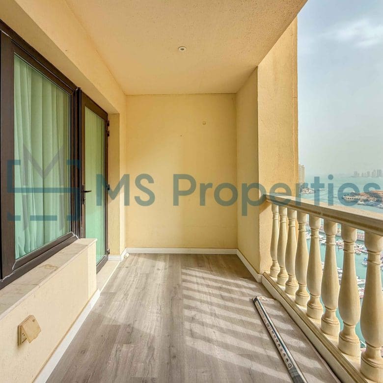Modern 2BHK Apartment with Huge Balcony View