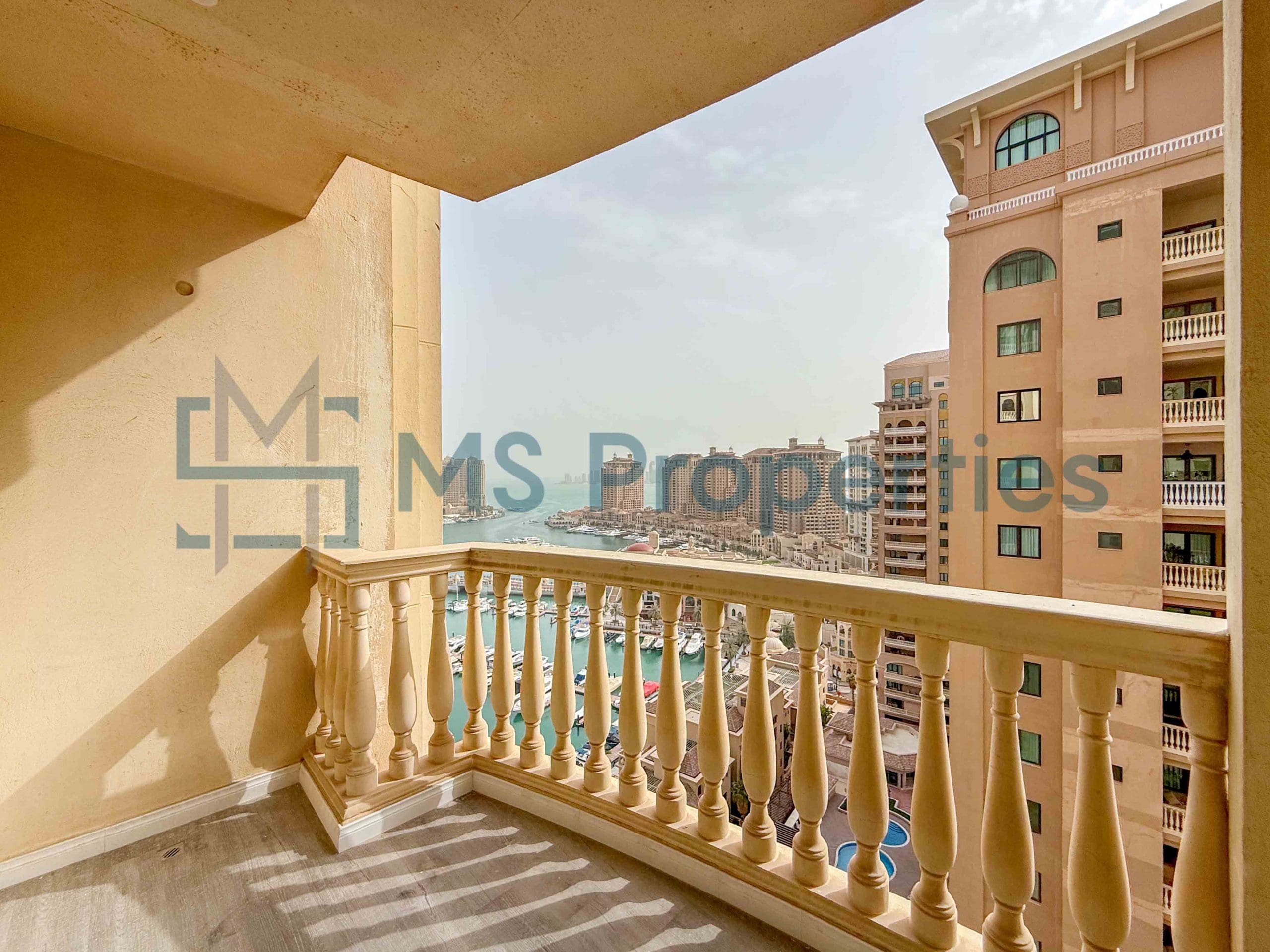 Modern 2BHK Apartment with Huge Balcony View