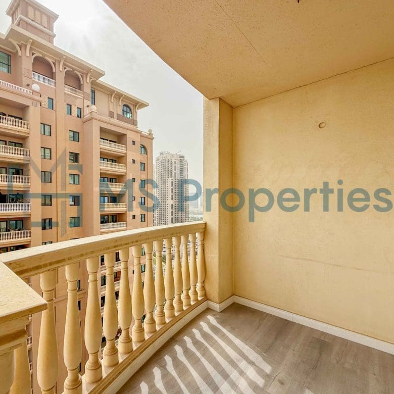 Modern 2BHK Apartment with Huge Balcony View