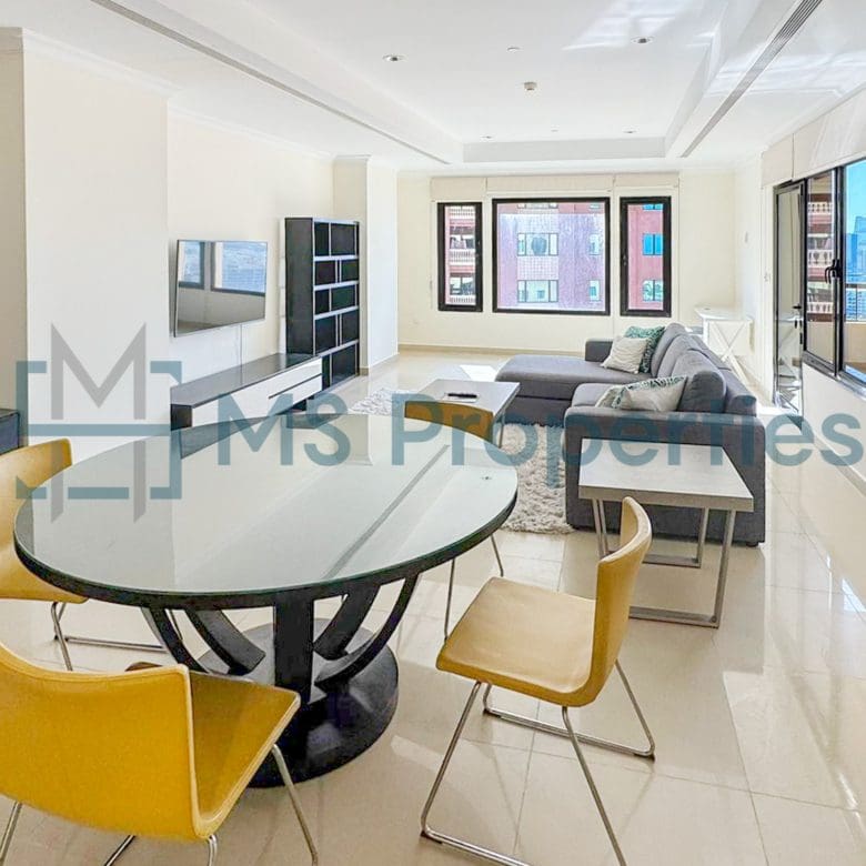 Classically Furnished 1BHK+Office with Balcony