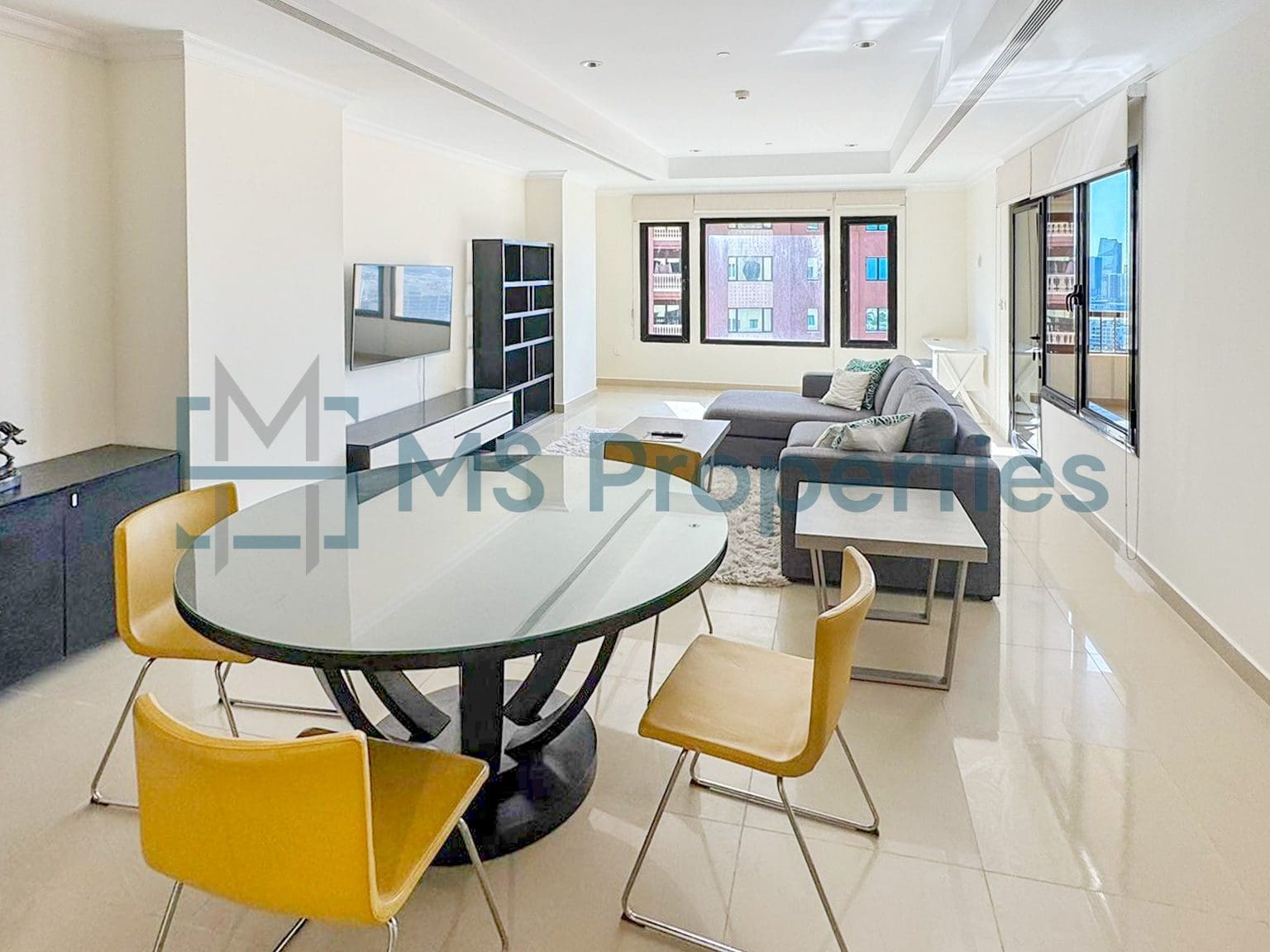 Classically Furnished 1BHK+Office with Balcony