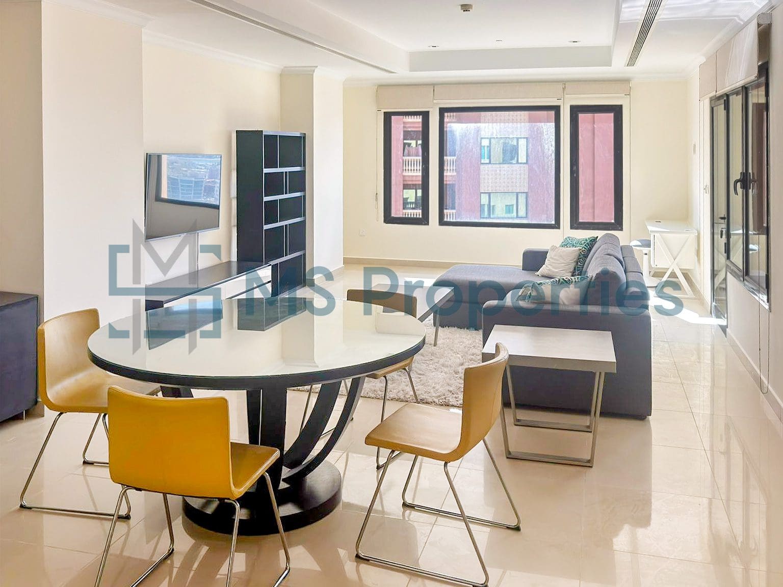 Classically Furnished 1BHK+Office with Balcony