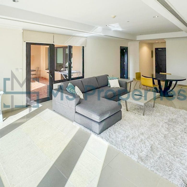 Classically Furnished 1BHK+Office with Balcony