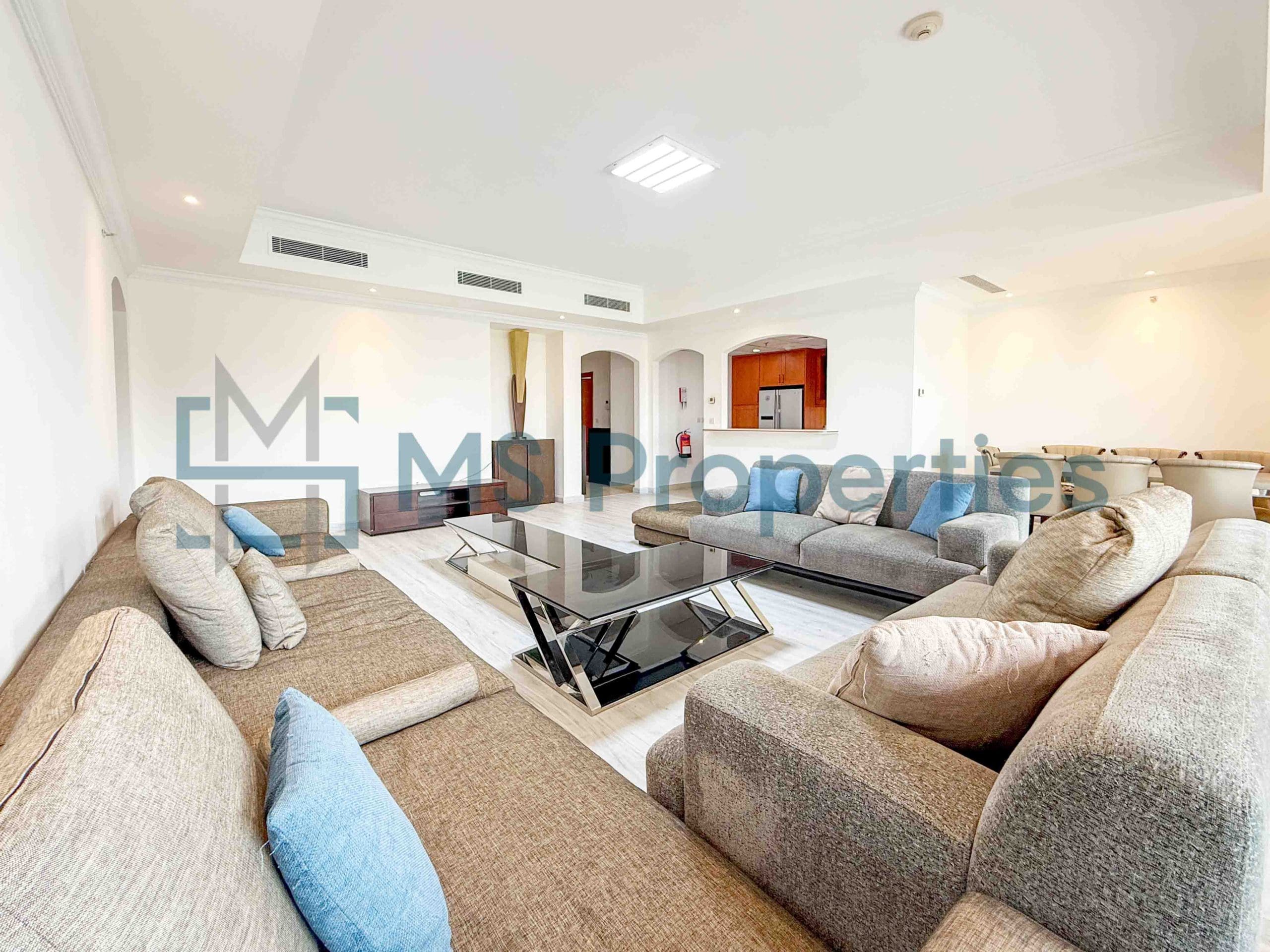 Beautiful 3BHK Apartment with Marina View Balcony