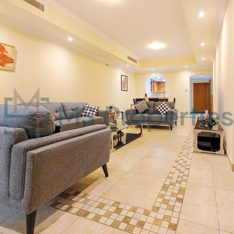 Classically Furnished 2BHK Apartment | Balcony View