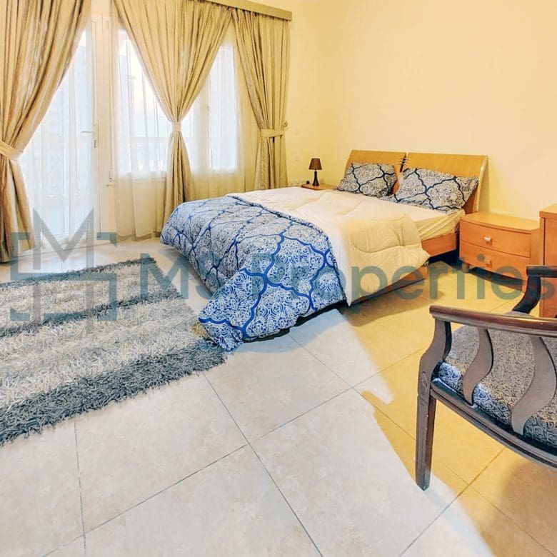 Classically Furnished 2BHK Apartment | Balcony View