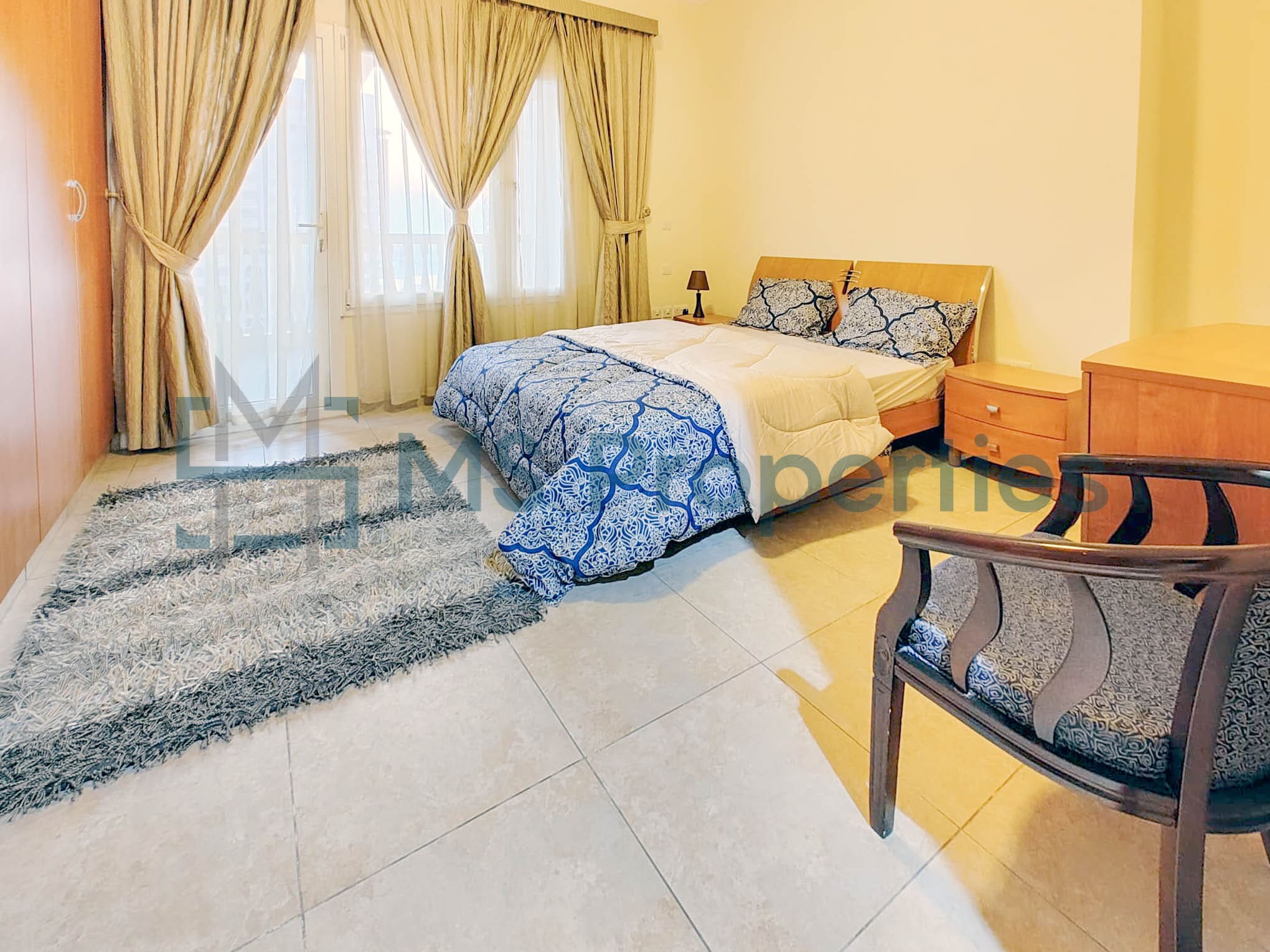 Classically Furnished 2BHK Apartment | Balcony View