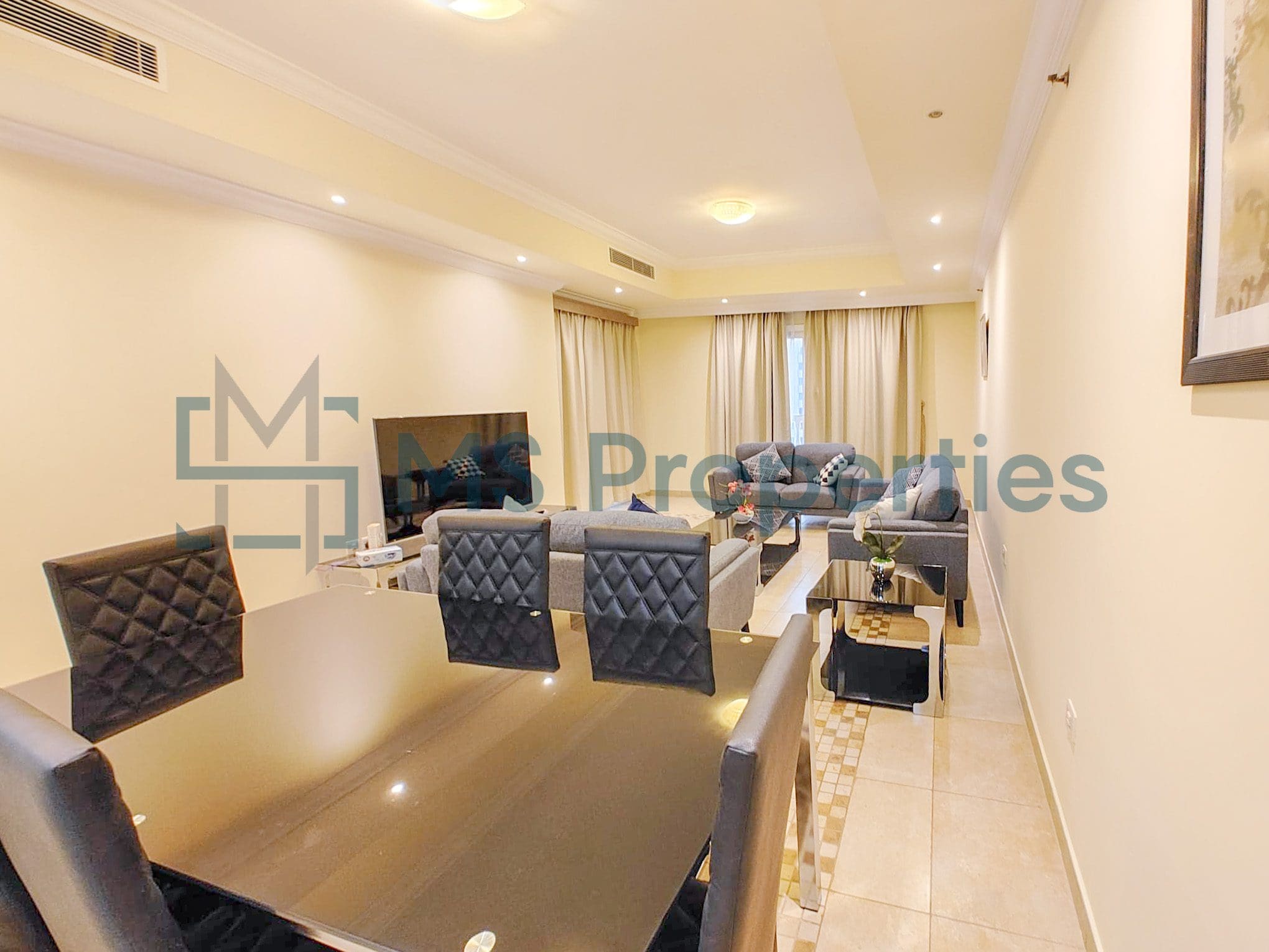 Classically Furnished 2BHK Apartment | Balcony View