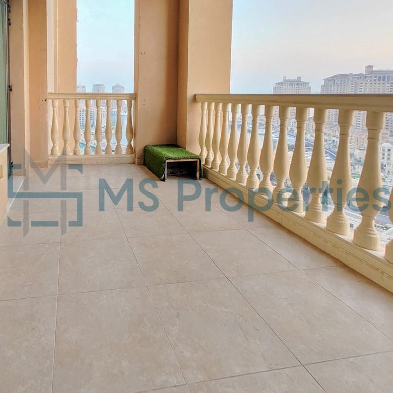 Classically Furnished 2BHK Apartment | Balcony View