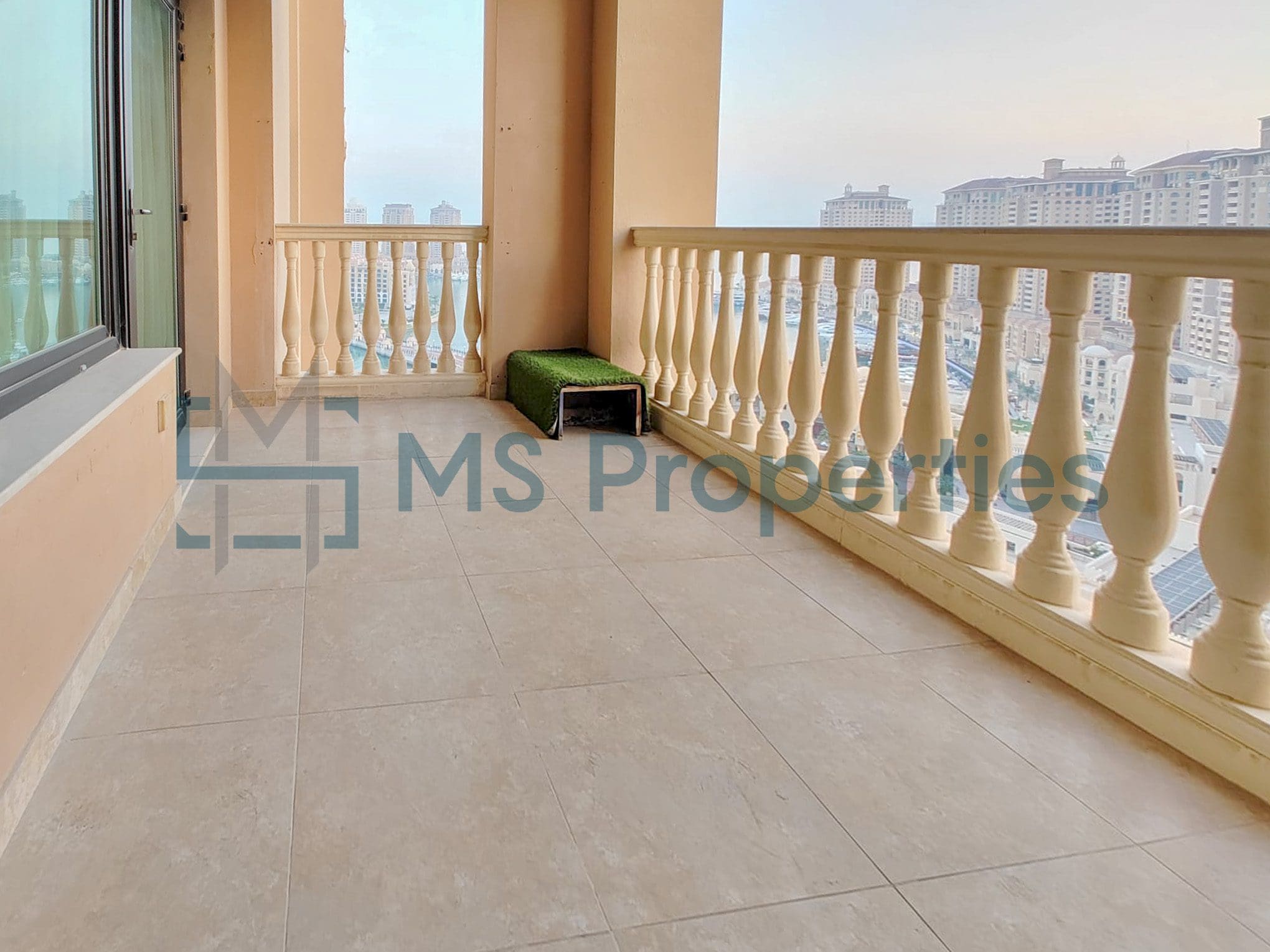 Classically Furnished 2BHK Apartment | Balcony View