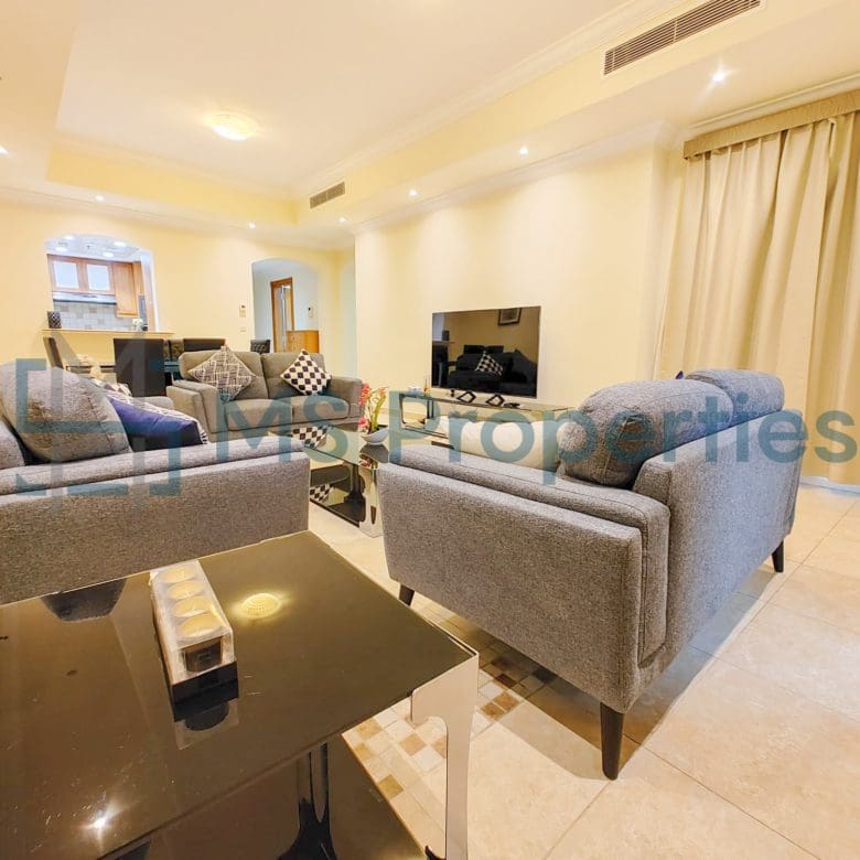 Classically Furnished 2BHK Apartment | Balcony View