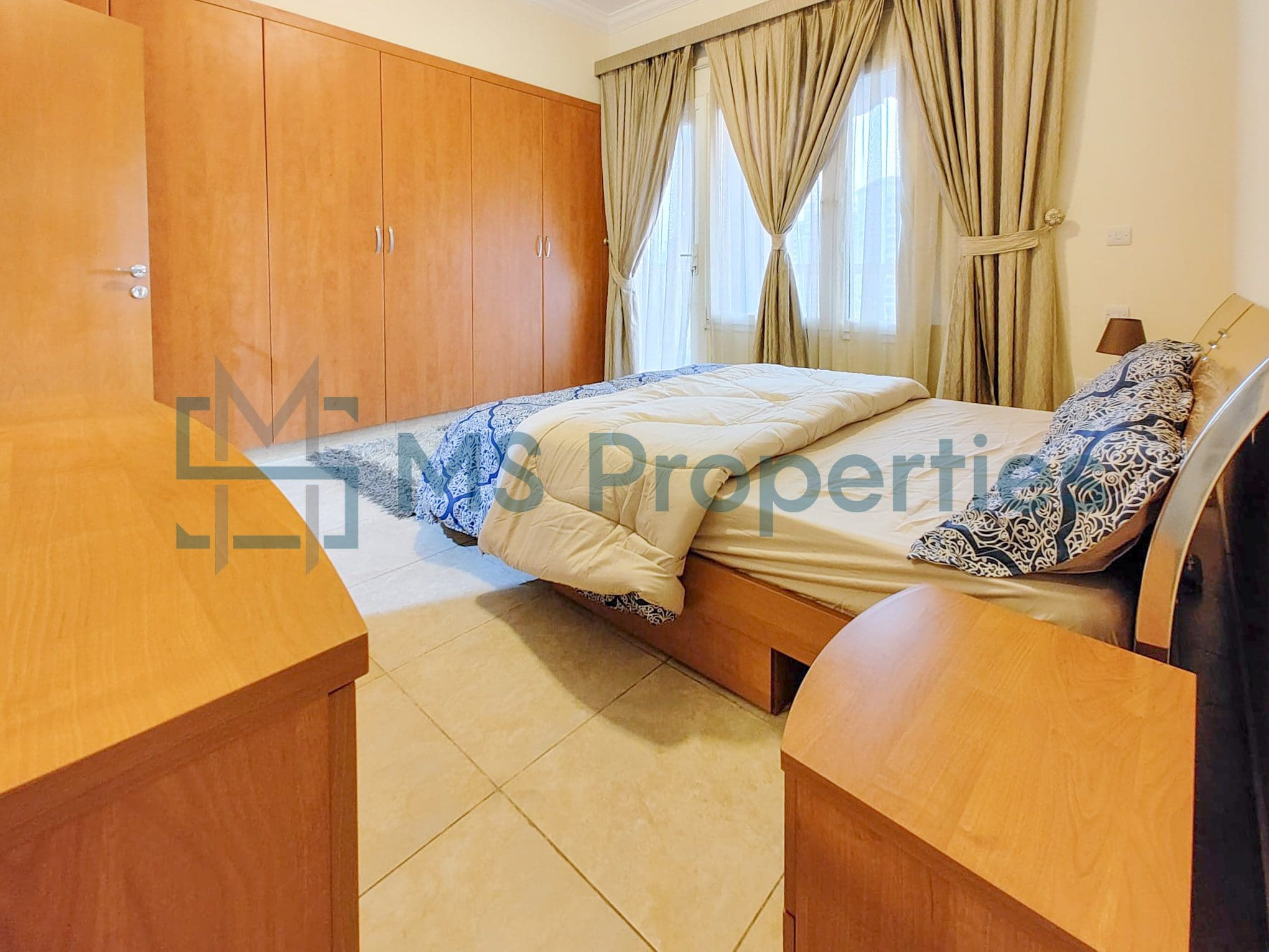 Classically Furnished 2BHK Apartment | Balcony View