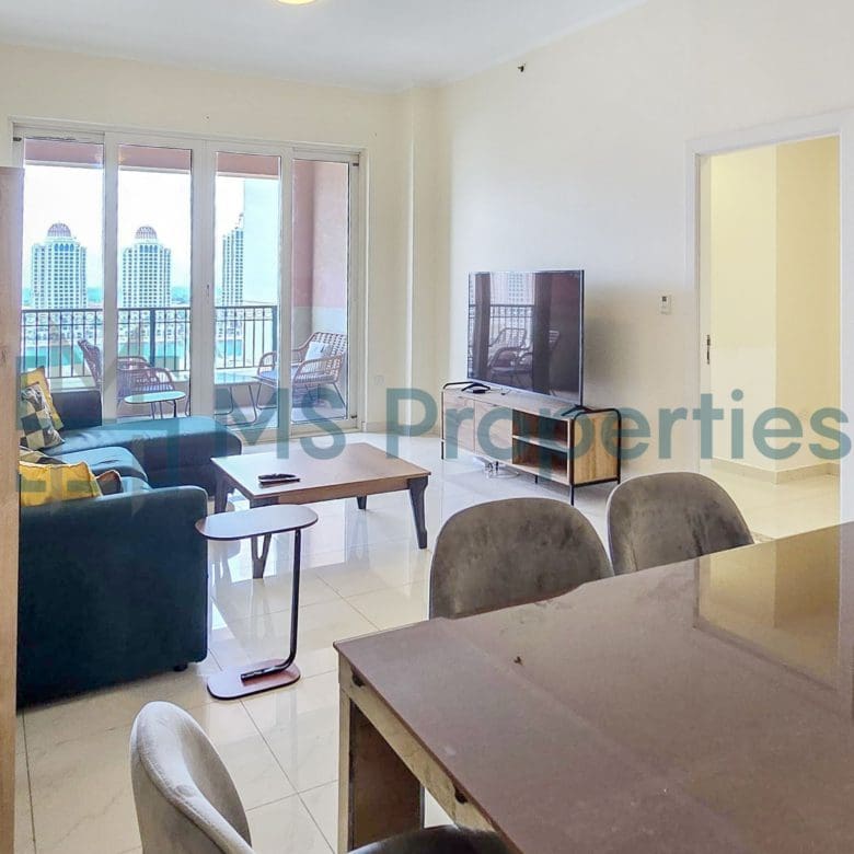 Spacious 1BHK Apartment with Marina View Balcony