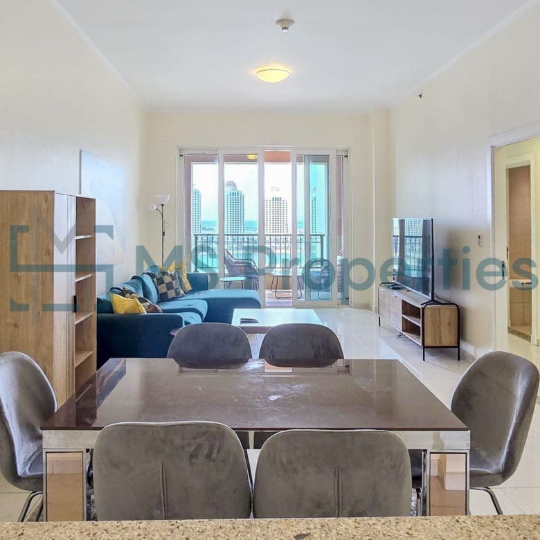 Spacious 1BHK Apartment with Marina View Balcony