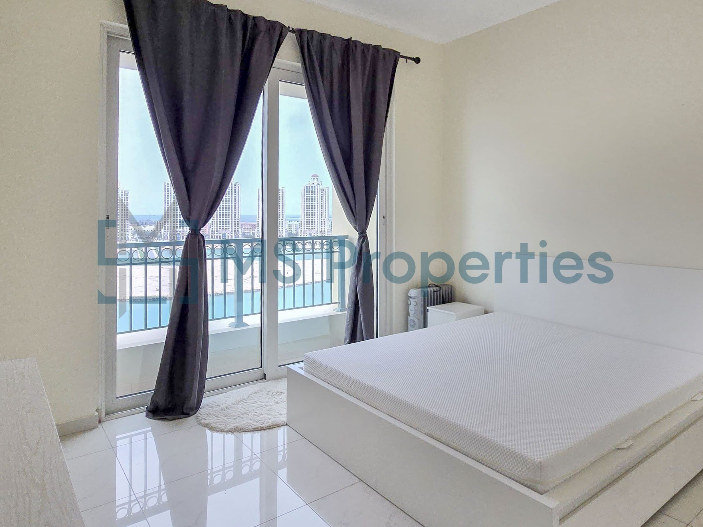 Spacious 1BHK Apartment with Marina View Balcony