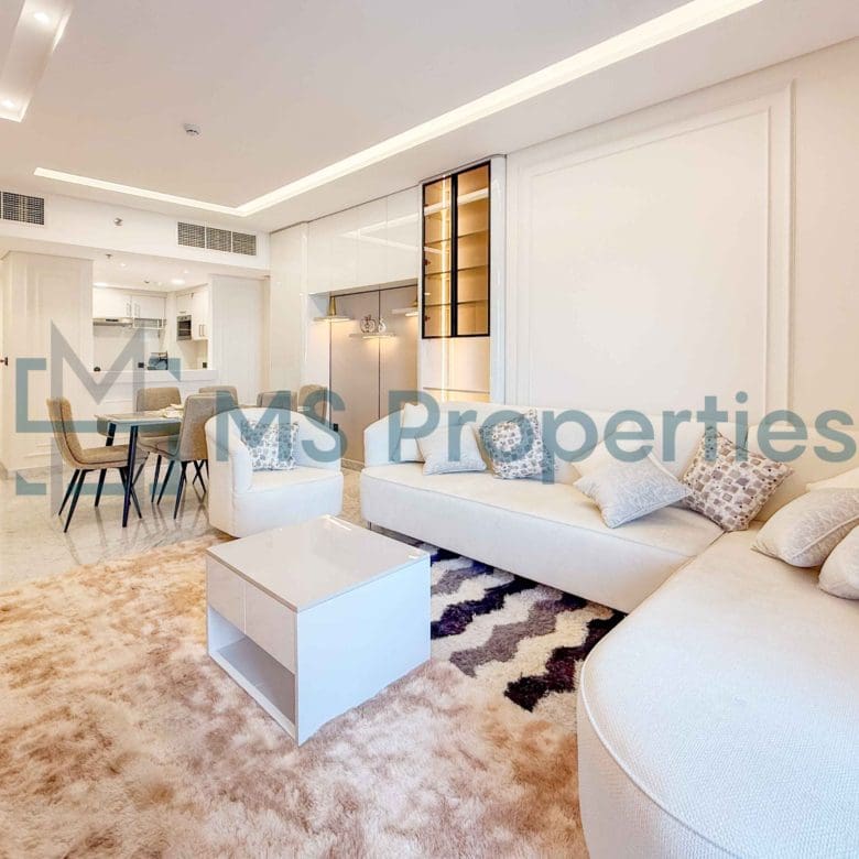 Luxuriously Furnished 2BHK+Maid Flat in the Heart of Lusail